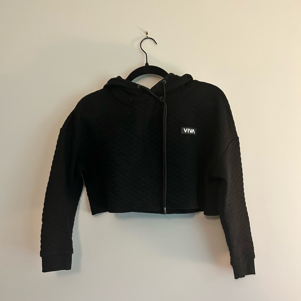 Barstool Sports VIVA Cropped Quilted Hoodie